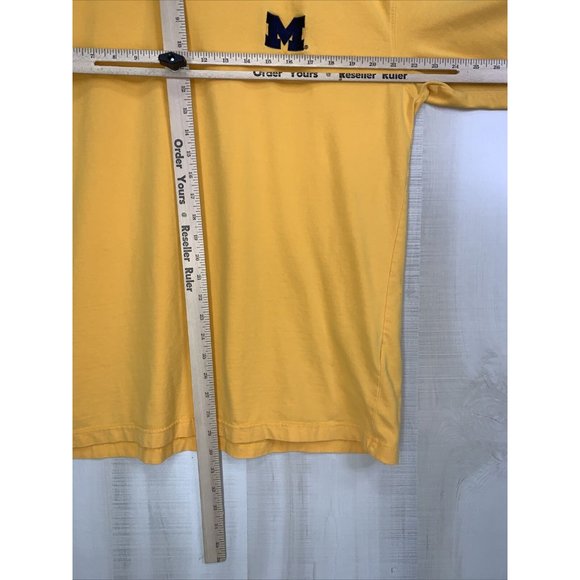 Vintage Starter University Of Michigan Yellow Embriodered Logo T Shirt Large - Picture 7 of 10